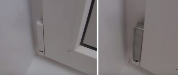 Снимают защитный кожух с нижней петли