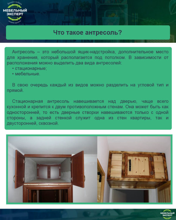 Что такое антресоль?